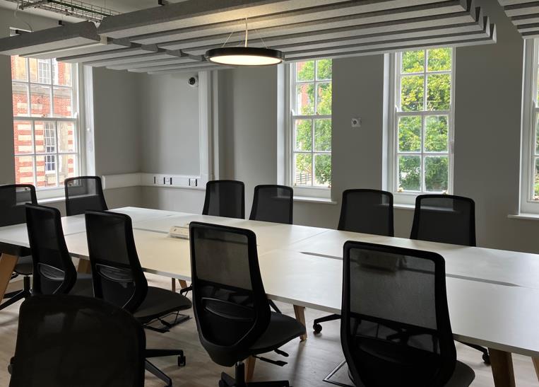 A refurbished meeting room in Caedmon Hall