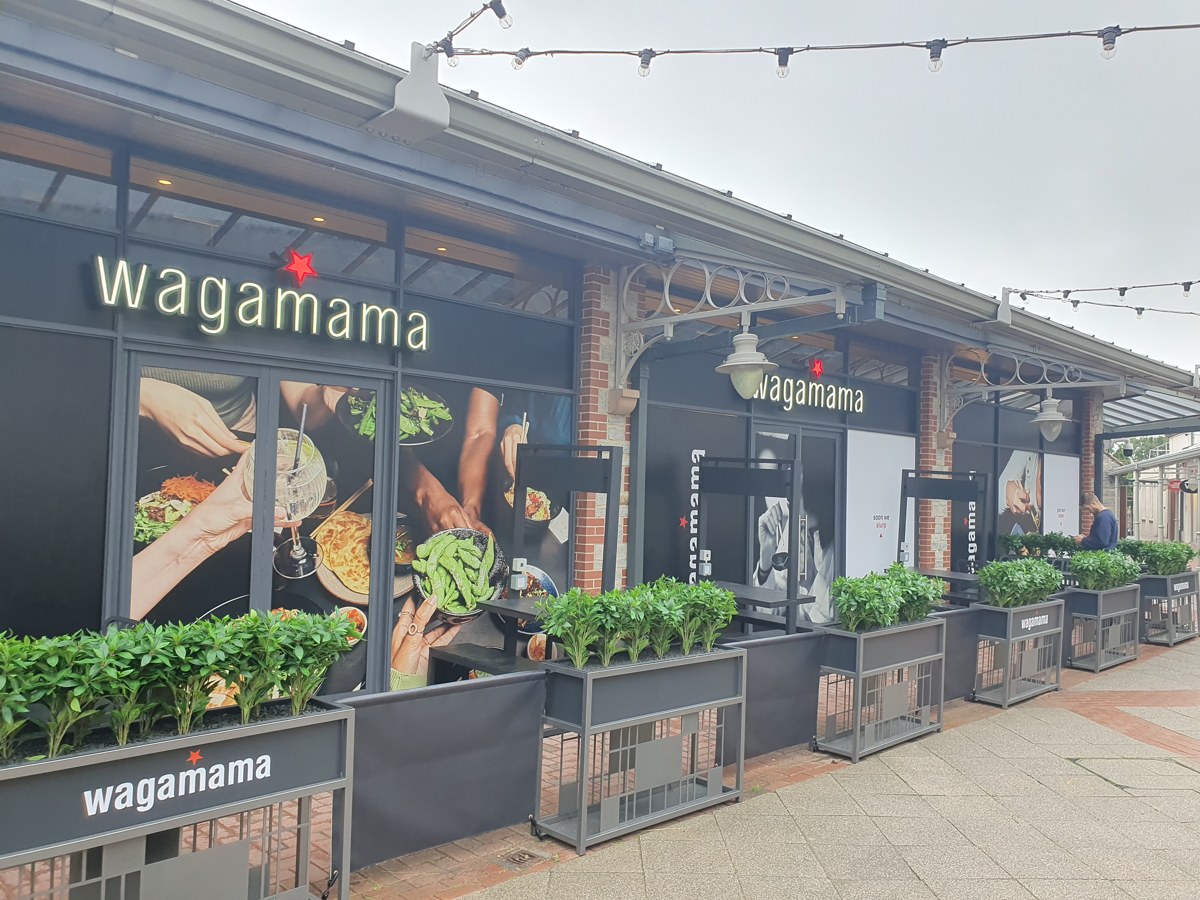 The new Wagamama restaurant at Clarks Village